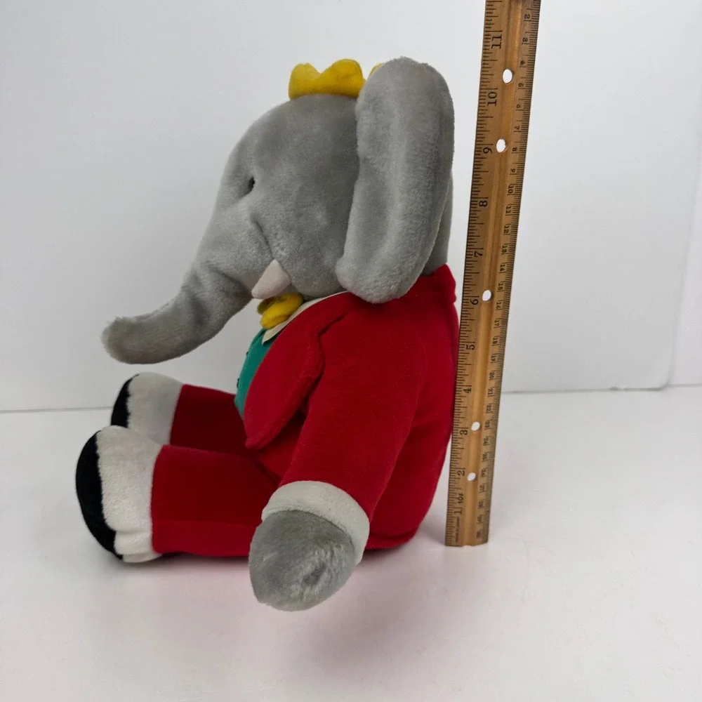 Vtg 1988 King Babar elephant Gund brand plush stuffed animal classic character